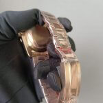 Rolex Sky-Dweller Rose Gold Blue Index Dial Fluted Bezel Oyster Bracelet 336935