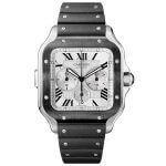 Cartier Santos XL Chronograph Silver Dial Men’s Watch WSSA0017
