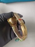 Rolex GMT-Master II Yellow Gold Black Dial Jubilee Bracelet 126718GRNR Wrist Watch