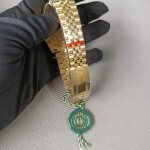 Rolex GMT-Master II Yellow Gold Black Dial Jubilee Bracelet 126718GRNR Wrist Watch