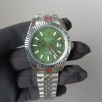 Rolex Datejust 41 Green dial jubilee Fluted bezel
